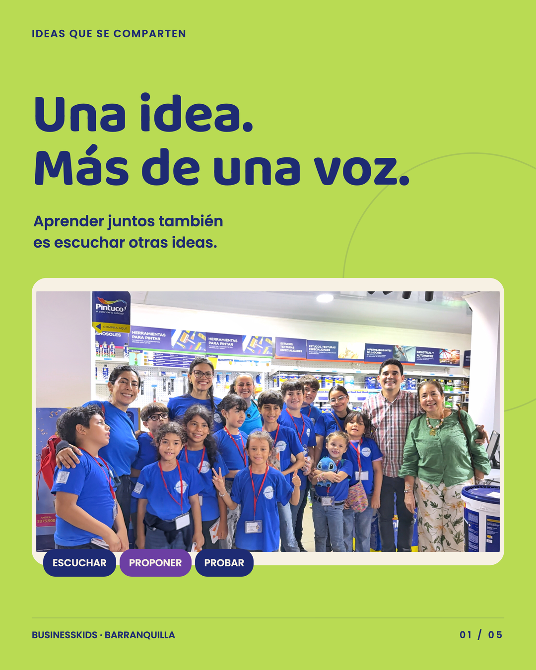 Una idea, más de una voz